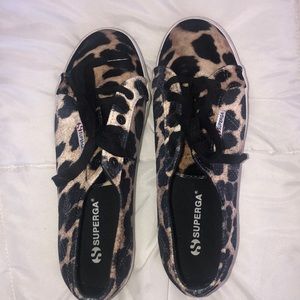 Superga 2790 leopard print flatform 4cm sneakers